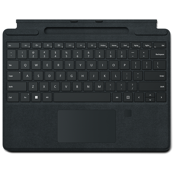 微软 Surface Pro 带指纹识别的特制版专业键盘盖（适用 Pro 9，Pro 8 和 Pro X）