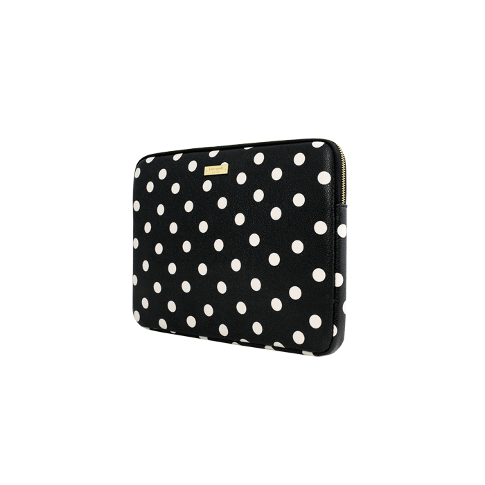 kate spade New York Surface Pro 内胆包 皮革印花 - 黑白波点