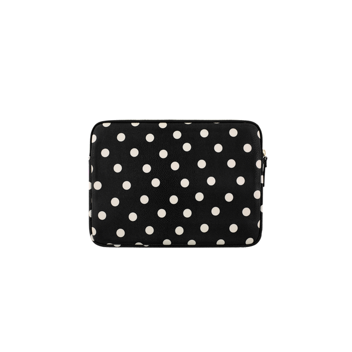 kate spade New York Surface Pro 内胆包 皮革印花 - 黑白波点