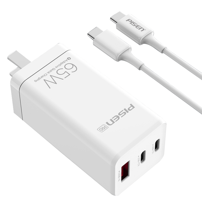 品胜 PISEN 65W氮化镓充电器套装