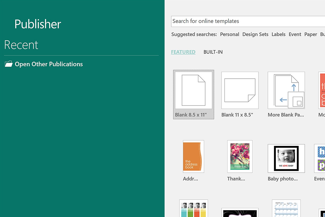 Publisher 操作界面